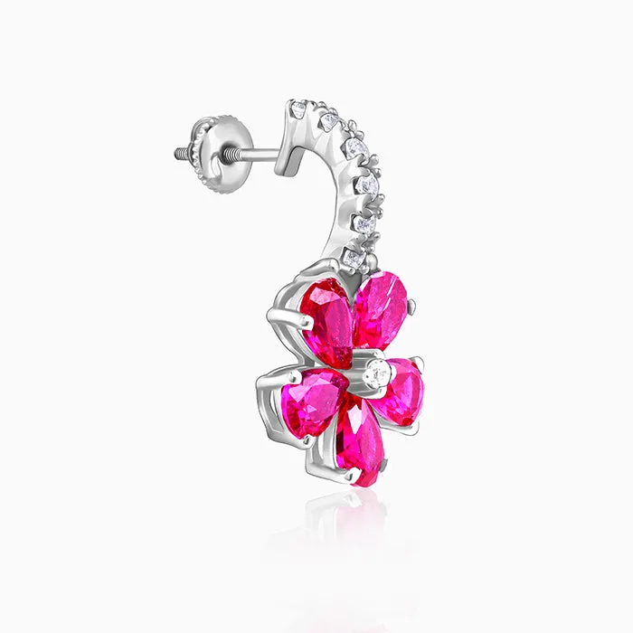 Silver Floral Perfect Earrings Giva