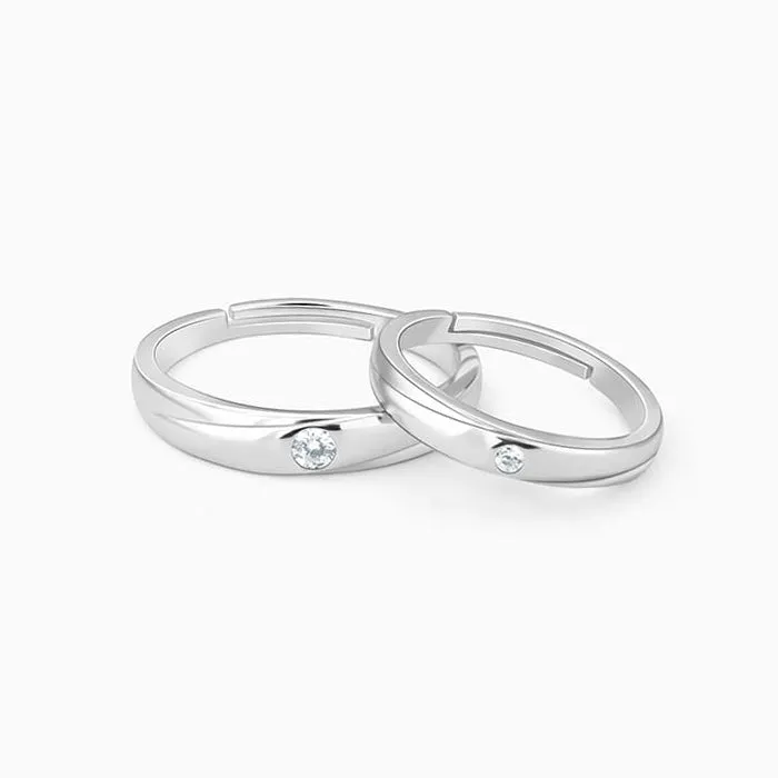 Silver Forever Couple Bands Giva