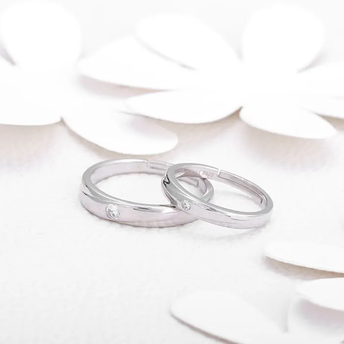 Silver Forever Couple Bands Giva