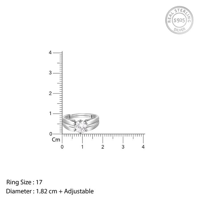 Silver Gallant Band For Him Giva
