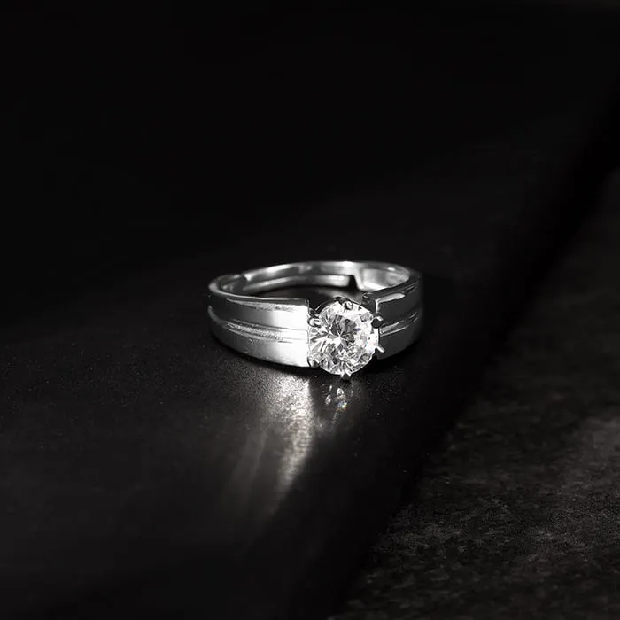 Silver Gallant Band For Him Giva