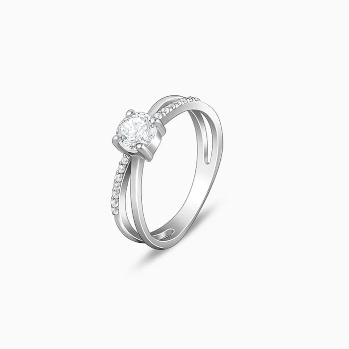 Silver Glittering Ring Giva