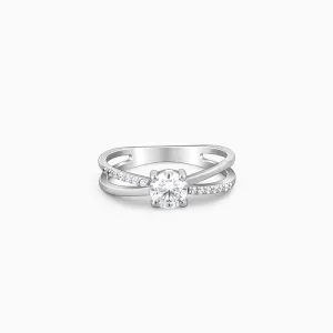 Silver Glittering Ring Giva