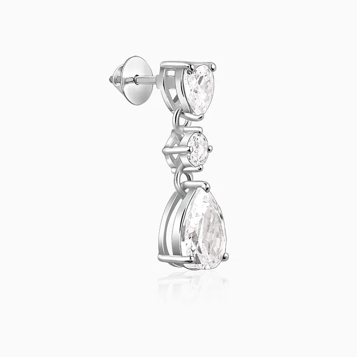 Silver Glowing Spark Earrings Giva