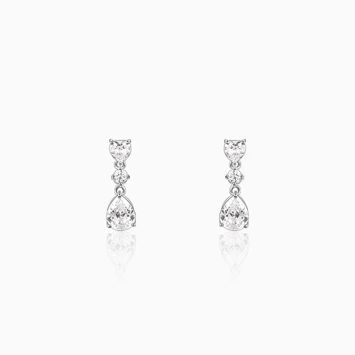 Silver Glowing Spark Earrings Giva