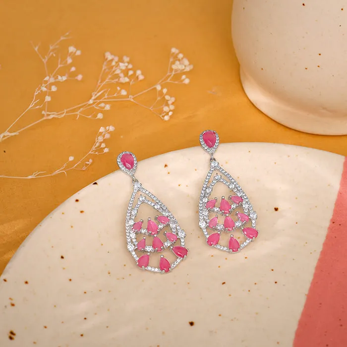 Silver Graceful Drop Earrings Giva