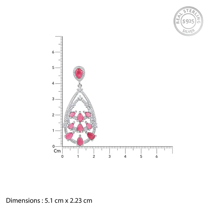 Silver Graceful Drop Earrings Giva