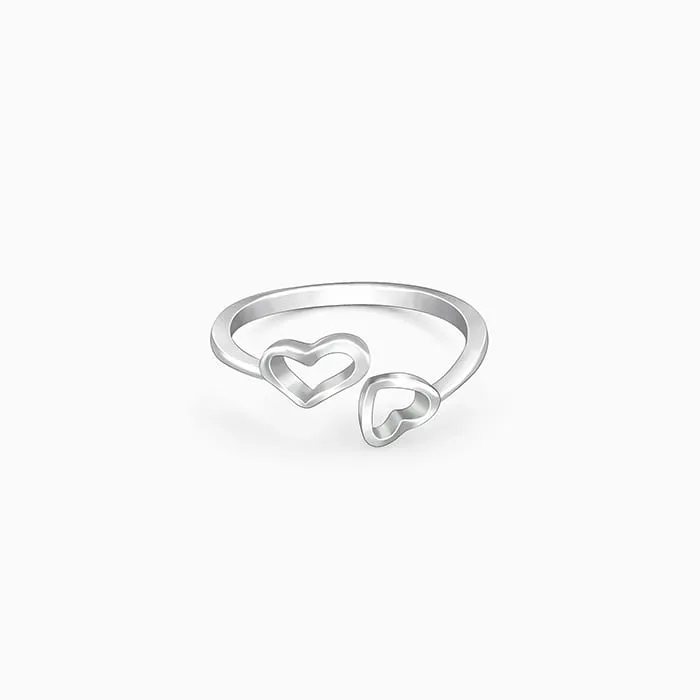Silver Heart & Soul Ring Giva
