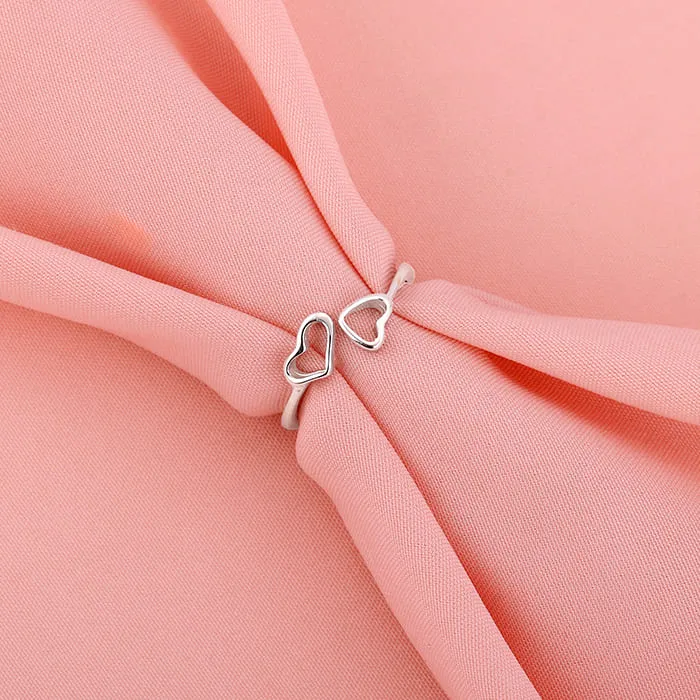 Silver Heart & Soul Ring Giva