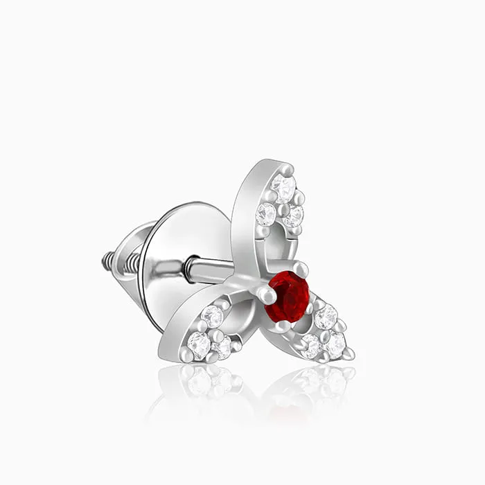 Silver Heart in Heart Earrings Giva