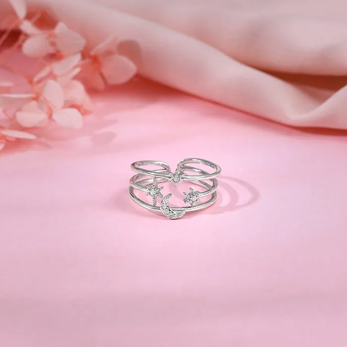 Silver Heavenly Cocktail Ring Giva