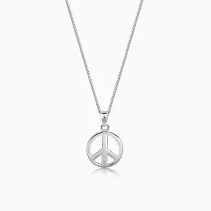 Silver Heavenly Peace Pendant With Box Chain For Him Giva