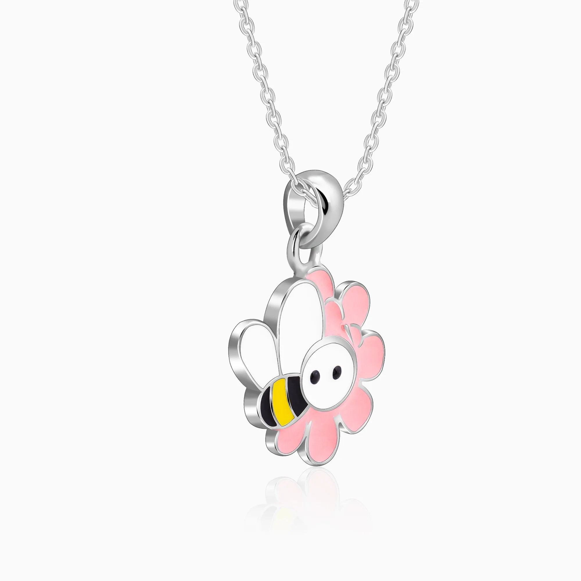 Silver Honeybee Kids Pendant With Link Chain Giva