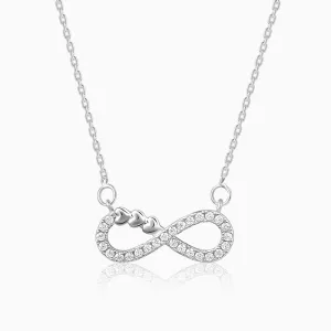 Silver Infinity Heart Necklace Giva