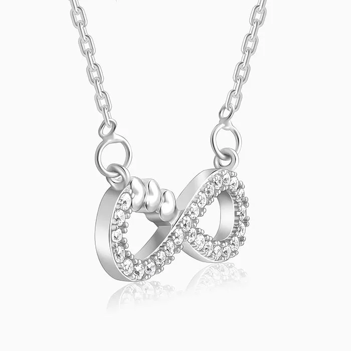 Silver Infinity Heart Necklace Giva