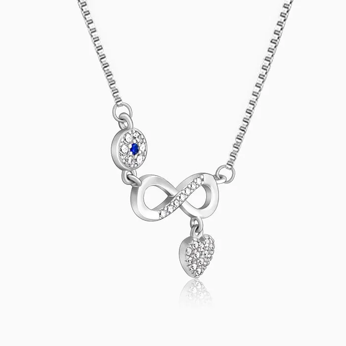 Silver Infinity Love Necklace Giva