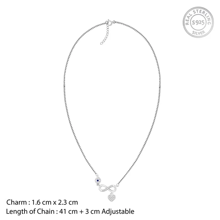 Silver Infinity Love Necklace Giva