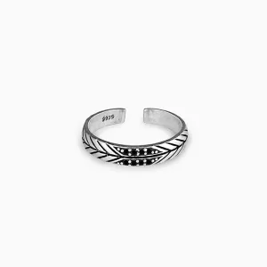 Silver Intricate Leaf Ring Giva
