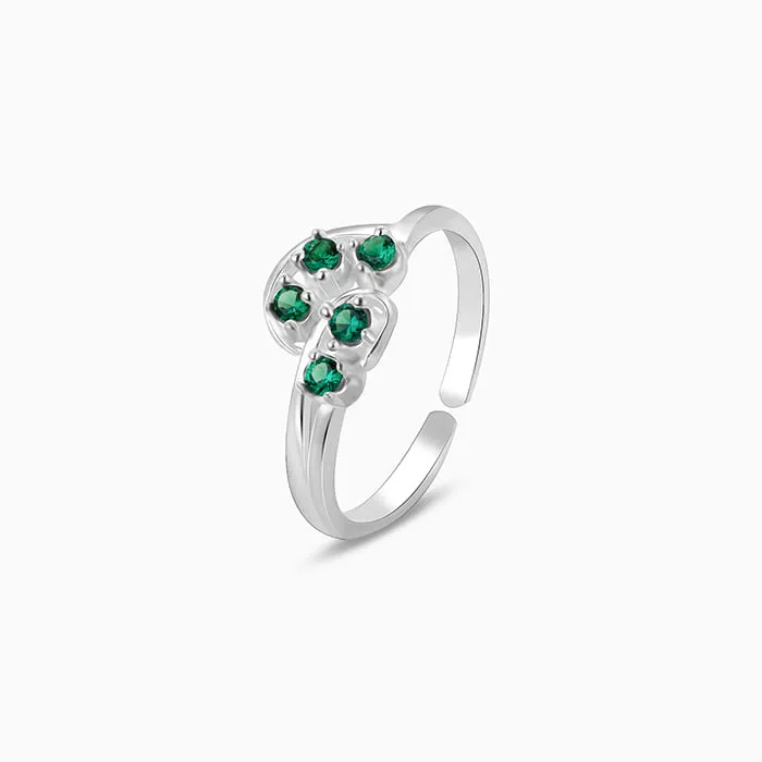Silver Jade Elegance Toe Rings Giva