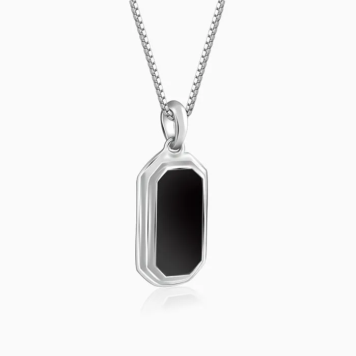 Silver Knight's Emblem Pendant with Box Chain For Him Giva