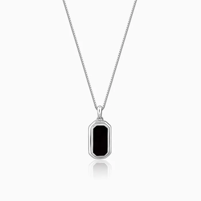 Silver Knight's Emblem Pendant with Box Chain For Him Giva