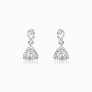 Silver Kunti Jhumki Giva