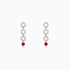 Silver Love in Circles Earrings Giva