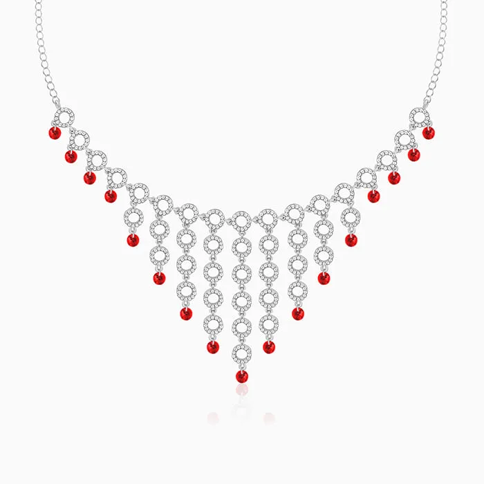 Silver Love in Circles Necklace Giva