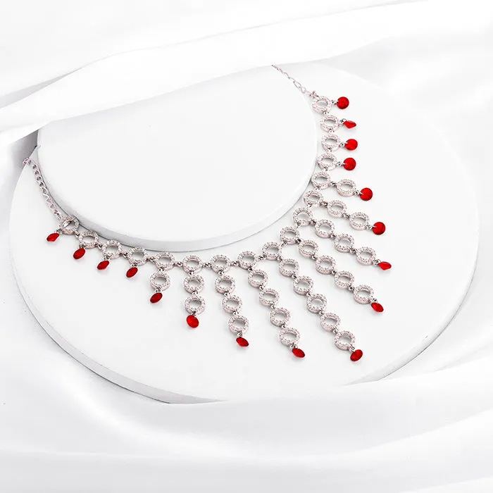 Silver Love in Circles Necklace Giva