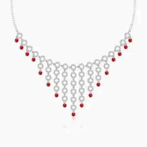 Silver Love in Circles Necklace Giva