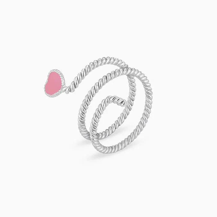 Silver Love is in the Air Ring Giva