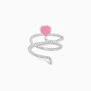 Silver Love is in the Air Ring Giva