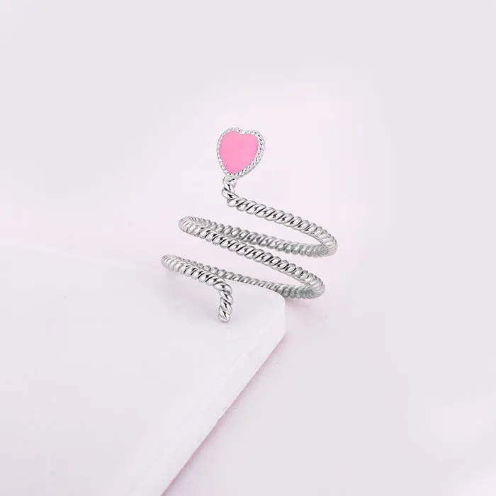 Silver Love is in the Air Ring Giva