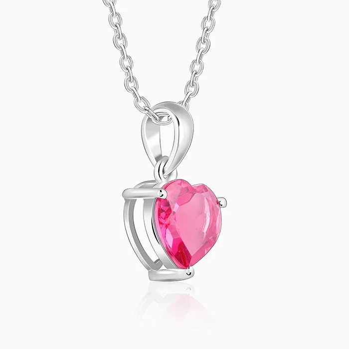 Silver Love Me Pendant With Link Chain Giva