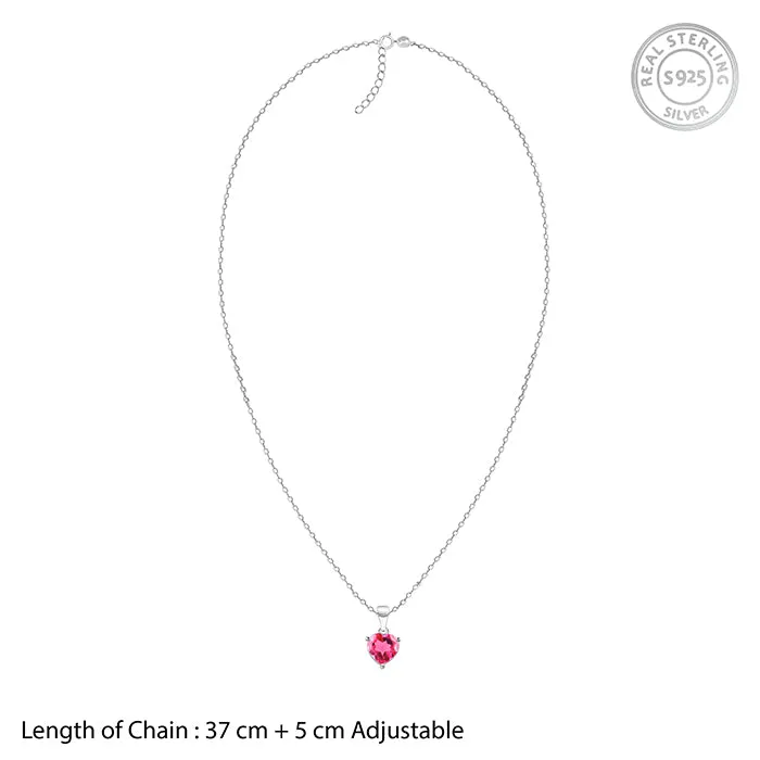 Silver Love Me Pendant With Link Chain Giva