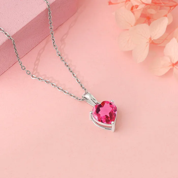 Silver Love Me Pendant With Link Chain Giva