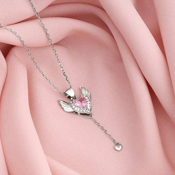Silver Lovebird Pendant With Link Chain Giva