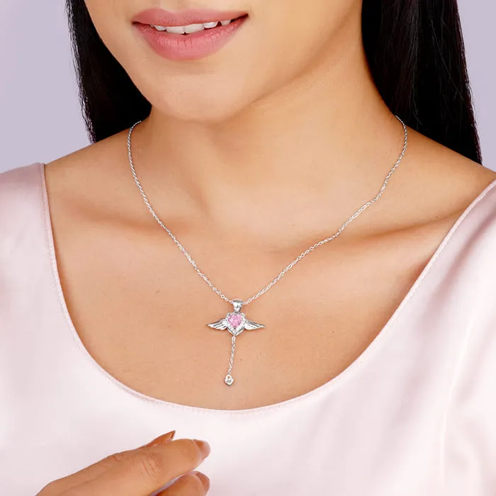 Silver Lovebird Pendant With Link Chain Giva