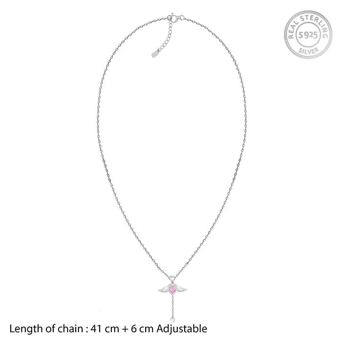 Silver Lovebird Pendant With Link Chain Giva
