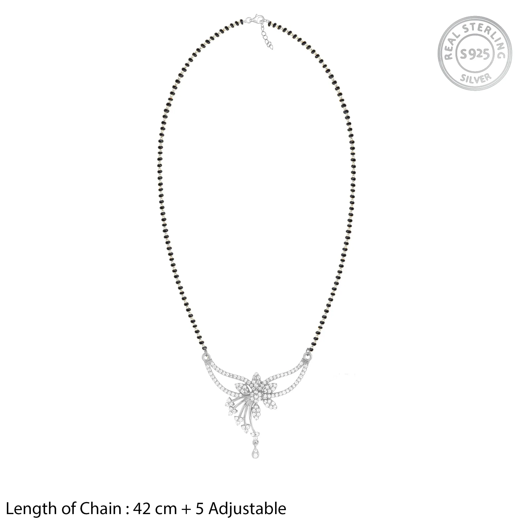 Silver Lovingly Yours Mangalsutra Giva