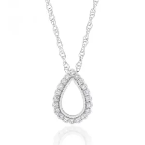 Silver Luminesce Laboratory Grown Diamond Pendant Shiels