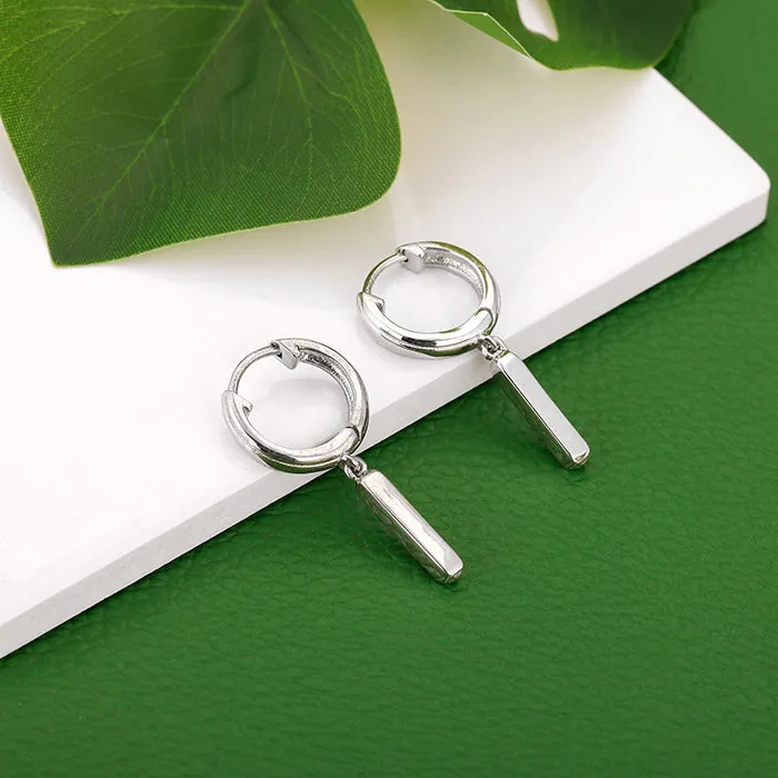 Silver Luminous Loop Earrings For Him/Her Giva