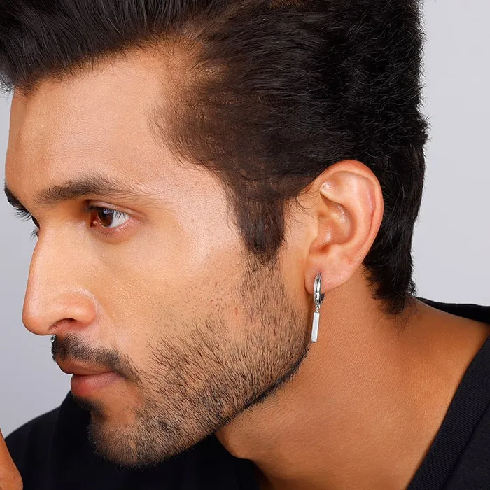Silver Luminous Loop Earrings For Him/Her Giva