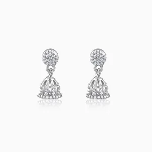 Silver Magadha Jhumki Giva
