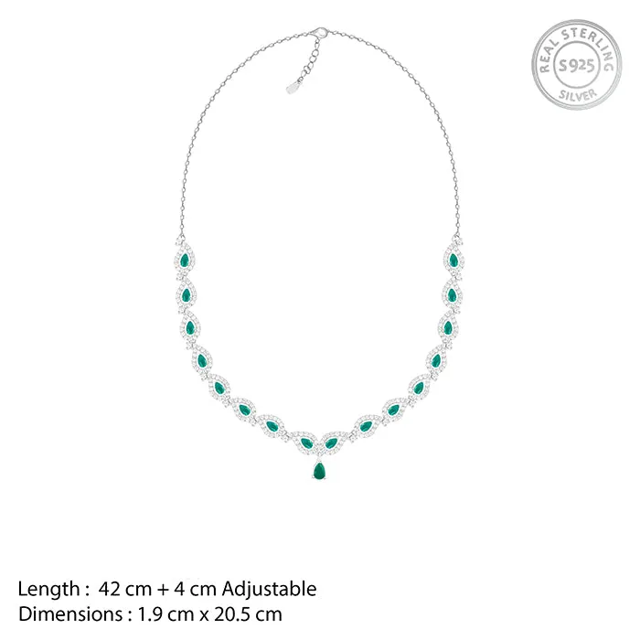 Silver Mango Leaf Necklace Giva