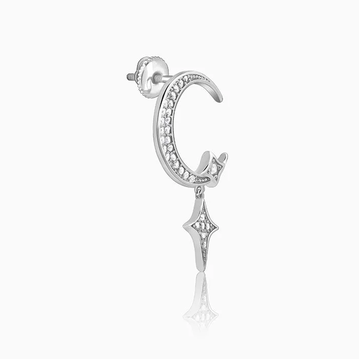Silver Moon Dangler Earrings Giva