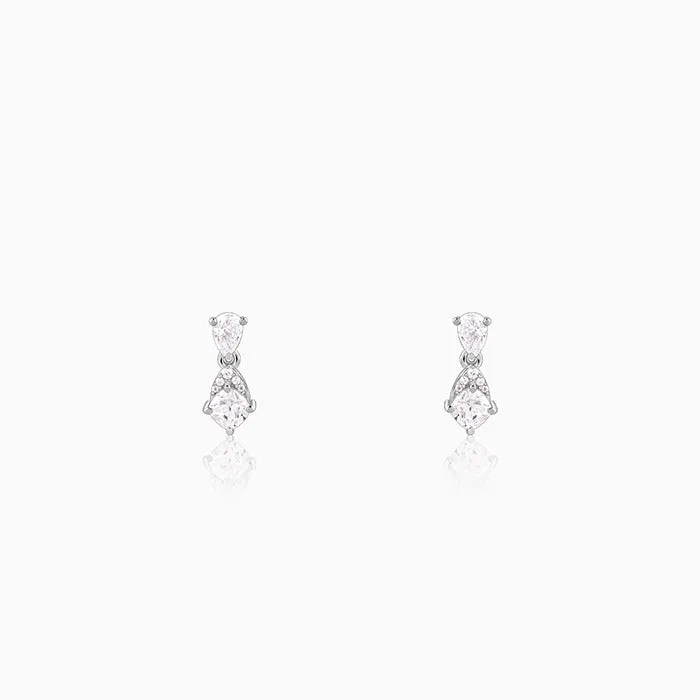 Silver Moonlit Charm Dangler Earrings Giva