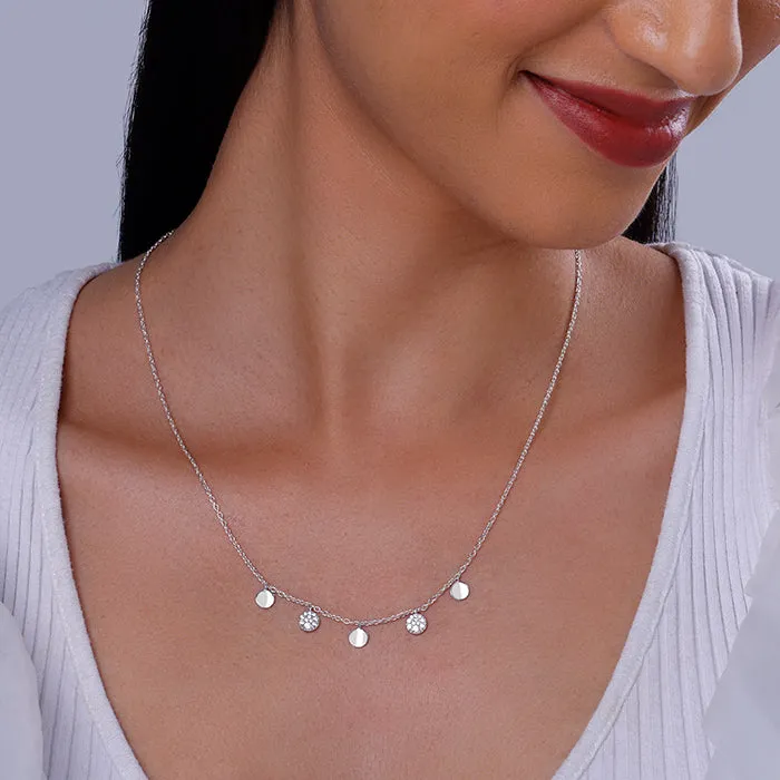 Silver Moonlit Charm Necklace Giva