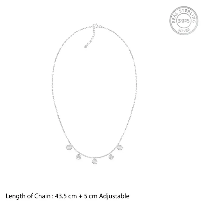 Silver Moonlit Charm Necklace Giva