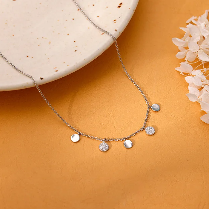 Silver Moonlit Charm Necklace Giva